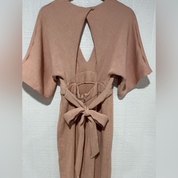 Topshop open back belted midi dress size 8 - Picture 5 of 9